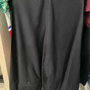Mens Dockers dress pants. Plain front. Striped. Blue color. Used. Dry cleaned.